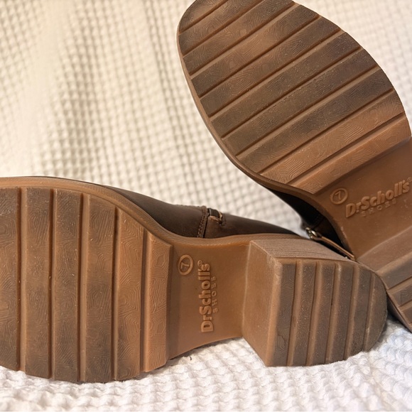 Dr. Scholl’s Women’s Brown Chunky Heel Ankle Boots - Picture 5 of 6